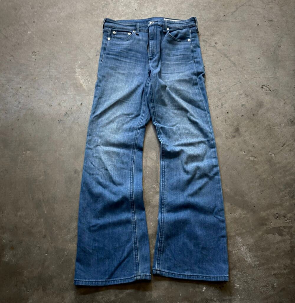 rag & bone Women’s Jeans Size 27 Blue High Rise Flared Medium Wash Denim